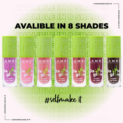 Dazzle Glow Crystal Clear Lip Gloss - Hydrating Lip Gloss - Non Sticky - Colored - Moisturizing - №404 You Can