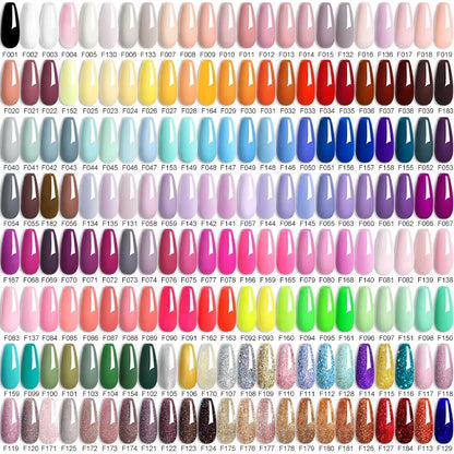 7ML Pink Glitter Nail Gel Polish Nude Natural Long Lasting Manicure Soak off UV LED Nail Art Base Top Coat Gel Varnish
